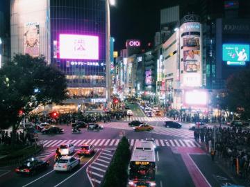 Japan Wallpaper Shibuya Crossing Intersection Car Cars