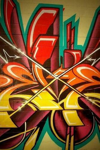 Colourful Graffiti HD Wallpaper For iPhone 4s