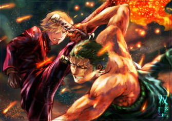 Roronoa Zoro Sanji Anime One Piece 4k Ultra HD Wallpaper