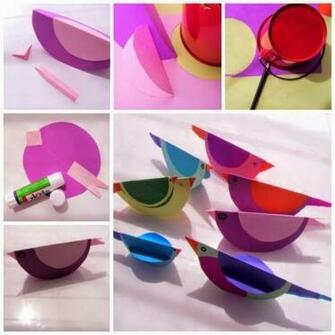 Paper Bird Crafts For Kids Fun Activity