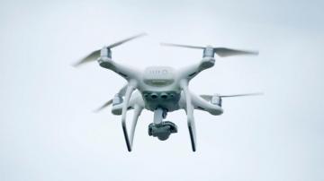 White Quadcopter Drone Wallpaper Stream