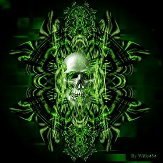 Green Fire Skull Wallpaper Captain A Ghost