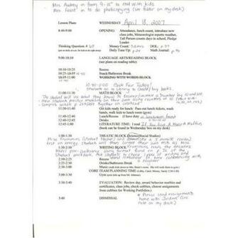 Preschool Daily Lesson Plans Plan