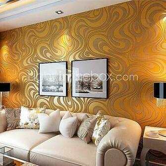 Contemporary Wallpaper Art Deco 3d Sprinkling Gold Abstraction