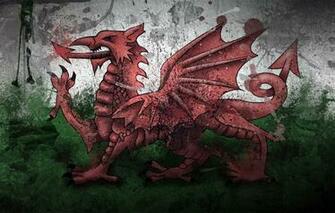 Wallpaper Paint Dragon Flag Wales Image For