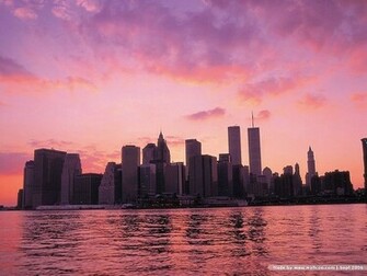 New York Skyline Twin Towers Pictures Photos