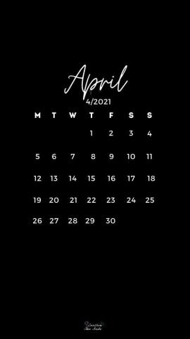 April Wallpaper HD In Calendar Print