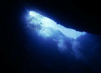 Underwater Caves Wallpaper