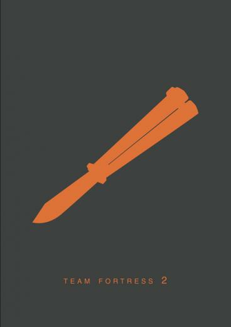 Team Fortress Gaming Retro Minimalist Poster