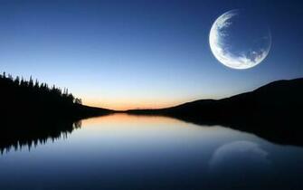 Wallpaper Moon Nature