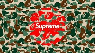 Supreme Bape Desktop Wallpaper Top
