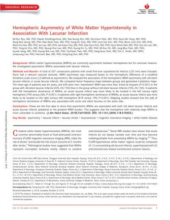 Pdf Hemispheric Asymmetry Of White Matter Hyperintensity In
