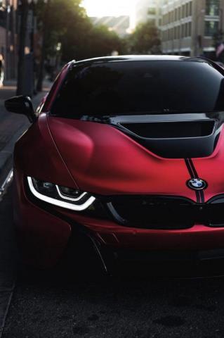 Satin Red Chrome Bmw I8 Super Luxury Cars Best
