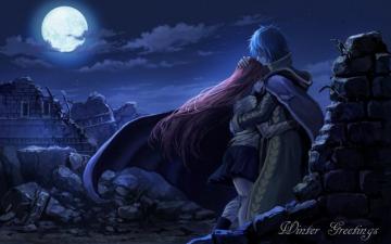 Blue Hair Cape Clouds Erza Scarlet Fairy Tail Hug