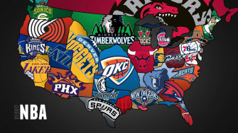 U S Map With Sports Nba Team Wallpaper