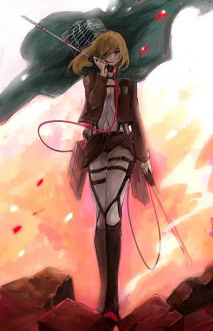 Christa Renz Attack On Titan Mobile Wallpaper