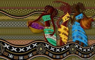 Africa Girls Design Wallpaper Windows