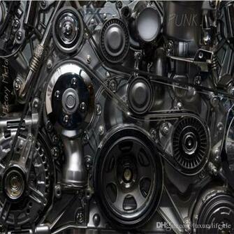 3d Stereo Custom Industrial Machinery Metal Gear Wall Painting