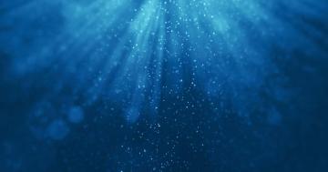 Seamless Loop Of Deep Blue Ocean Waves From Underwater Background
