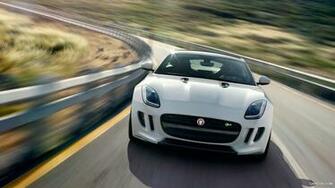 Jaguar F Type R Coupe Polaris White Front HD Wallpaper