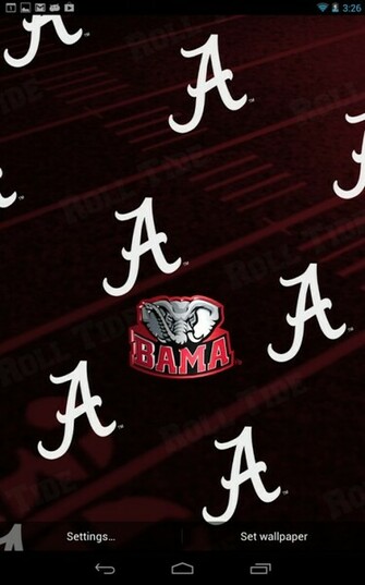 Officially Licensed Alabama Crimson Tide Live Wallpaper With Animated