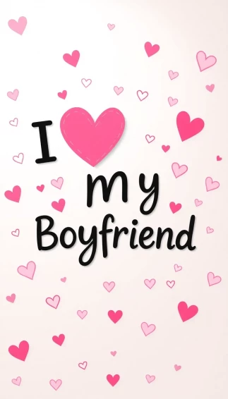 I Heart My Boyfriend Wallpaper