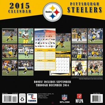 Football Pittsburgh Steelers Wall Calendar