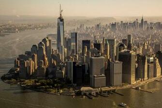 Skyscrapers Cranes Dom Tower Aerial Sea Wallpaper