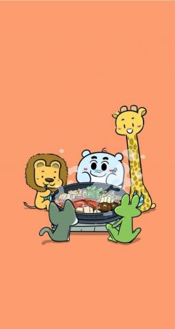 Cute Wildlife Animals Cartoon Wallpaper D Th Ng