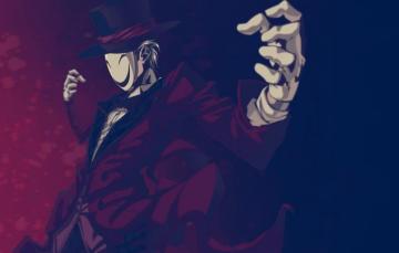 Wallpaper Anime Mask Smile Black Bullet Kagetane Hiruko