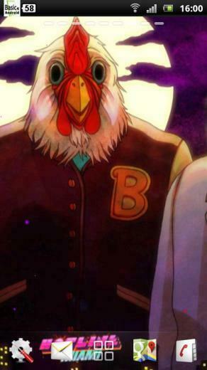 Hotline Miami Lwp Wallpaper Jacket Animal Noir Neon Mask