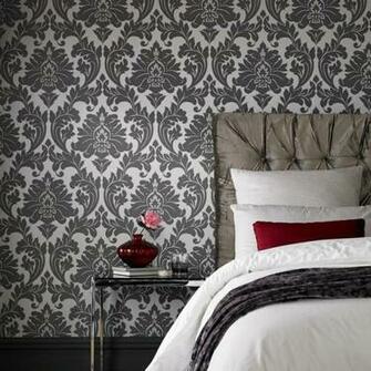 Majestic Gray Modern Wallpaper By Graham Brown