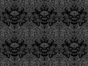 Damask Wallpaper Black