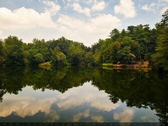 Biltmore Estate Pond Desktop Wallpaper Image