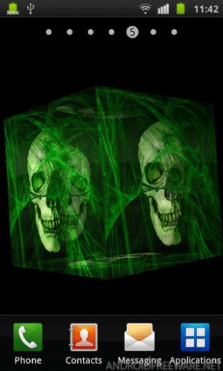 Pin Skulls Live Wallpaper
