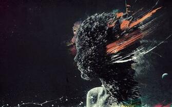 Digital 3d Dark Face HD Wallpaper Desktop Background