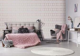 Albany Geo Blush Pink In Top Trending Wallpaper
