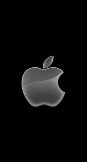 Apple Logo Black Cool Wallpaper Sc iPhone7plus