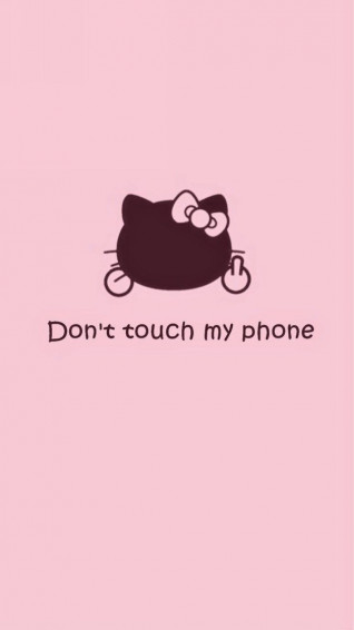 Don T Touch My Phone Walpaper Hello Kitty