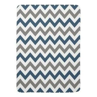 Navy Blue Chevron Shower Pattern