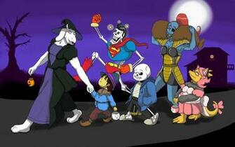 Undertale Halloween Trick Or Treating By Trelock