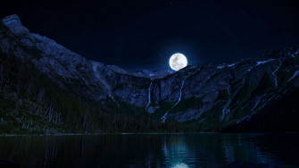 Night Mountain Wallpaper HD