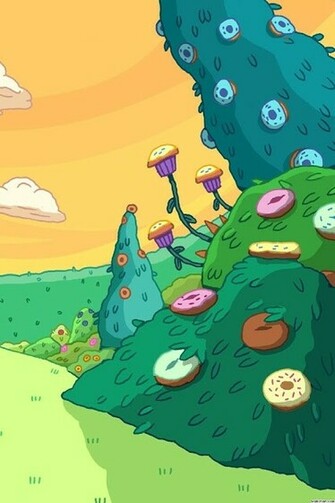 Adventure Time Background For iPhone Happy