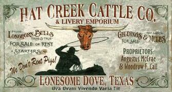 Lonesome Dove Farm Signs Western Custom Vintage