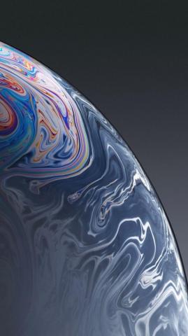 iPhone Xr Grey Bubble Surface Wallpaper
