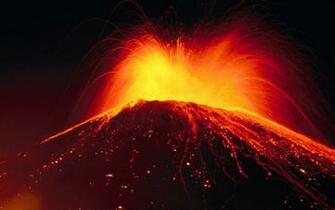 Erupting Volcano Wallpaper