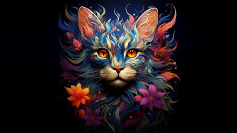 Cat Art Wallpaper