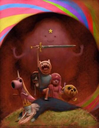 Love Adventure Time By Imaginism Fan Art Digital Painting