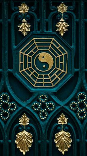 Wallpaper Bagua Map Yin Yang Door UHD 5k Picture Image