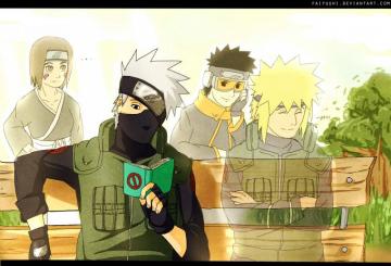 Kakashi Hatake Rin Obito And Minato Wallpaper